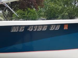 Vanguard Nomad 17 Sailboat Lettering from KEVIN S, MI
